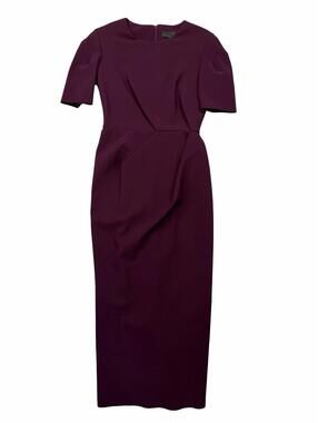 Greta Constantine Nakjos Sheath Short Sleeve Dress Purple Size S